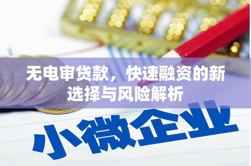 全国无电审贷款，快速融资的新选择与风险解析