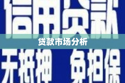 全国贷款市场分析