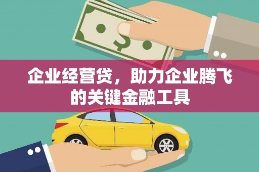 全国企业经营贷，助力企业腾飞的关键金融工具