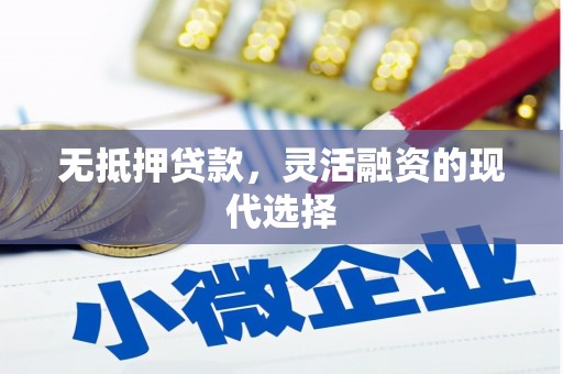 全国无抵押贷款，灵活融资的现代选择