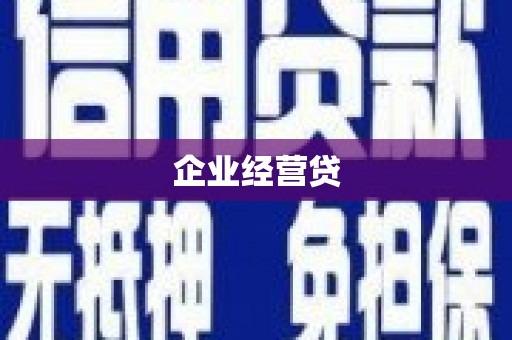 全国企业经营贷