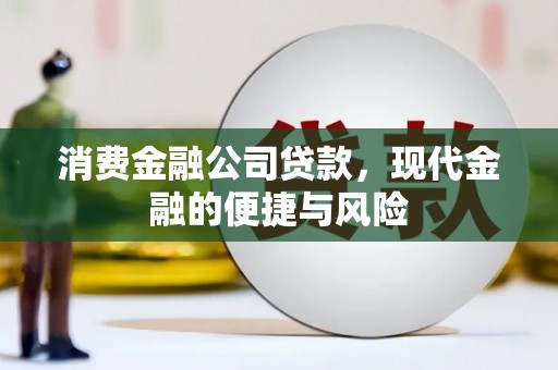 全国消费金融公司贷款，现代金融的便捷与风险